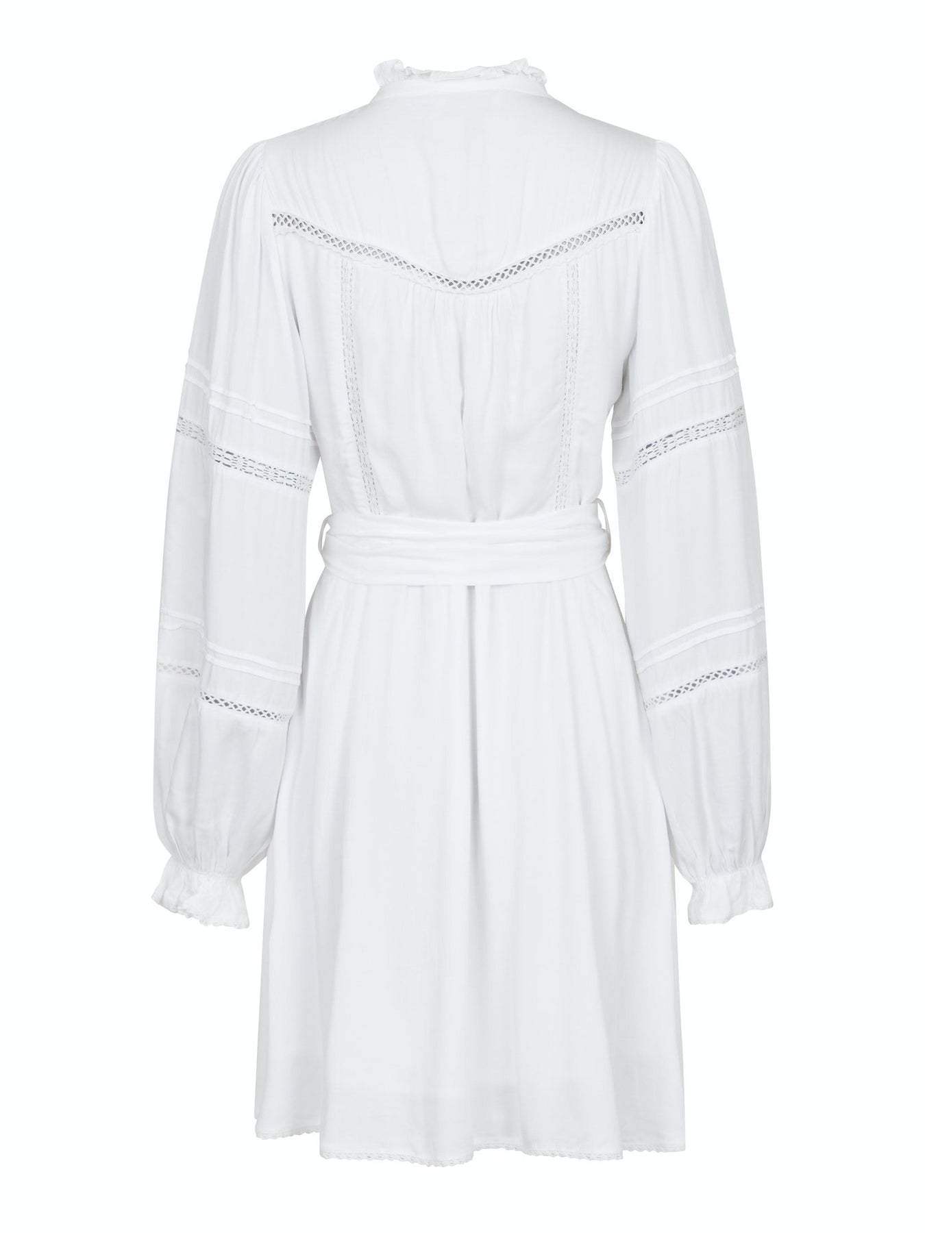 Ditte Satin Dress - White