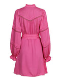 Ditte Satin Dress - Pink