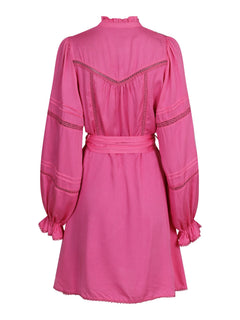 Ditte Satin Dress - Pink