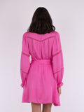Ditte Satin Dress - Pink