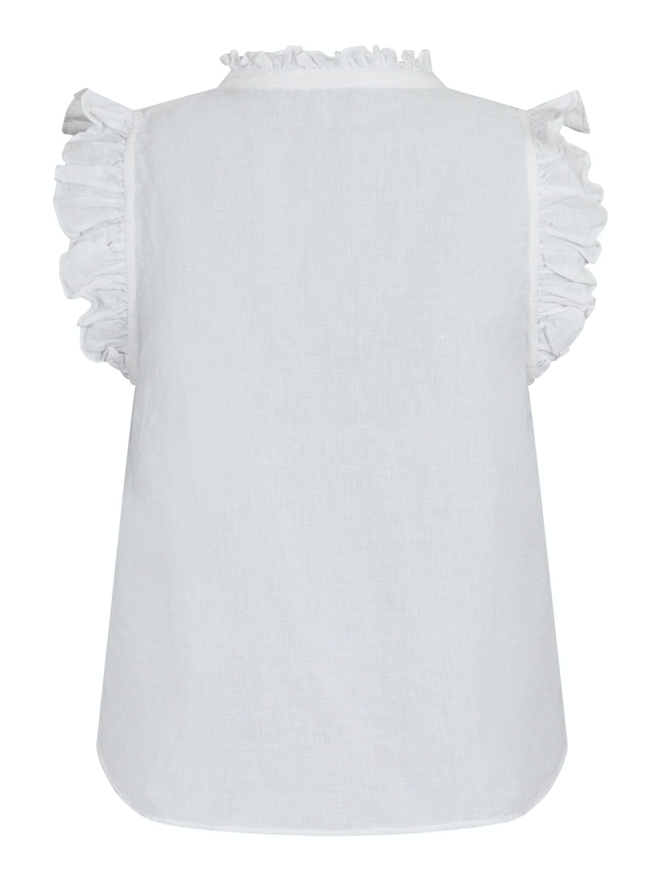 Siona Linen Top - White