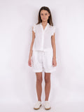 Siona Linen Top - White