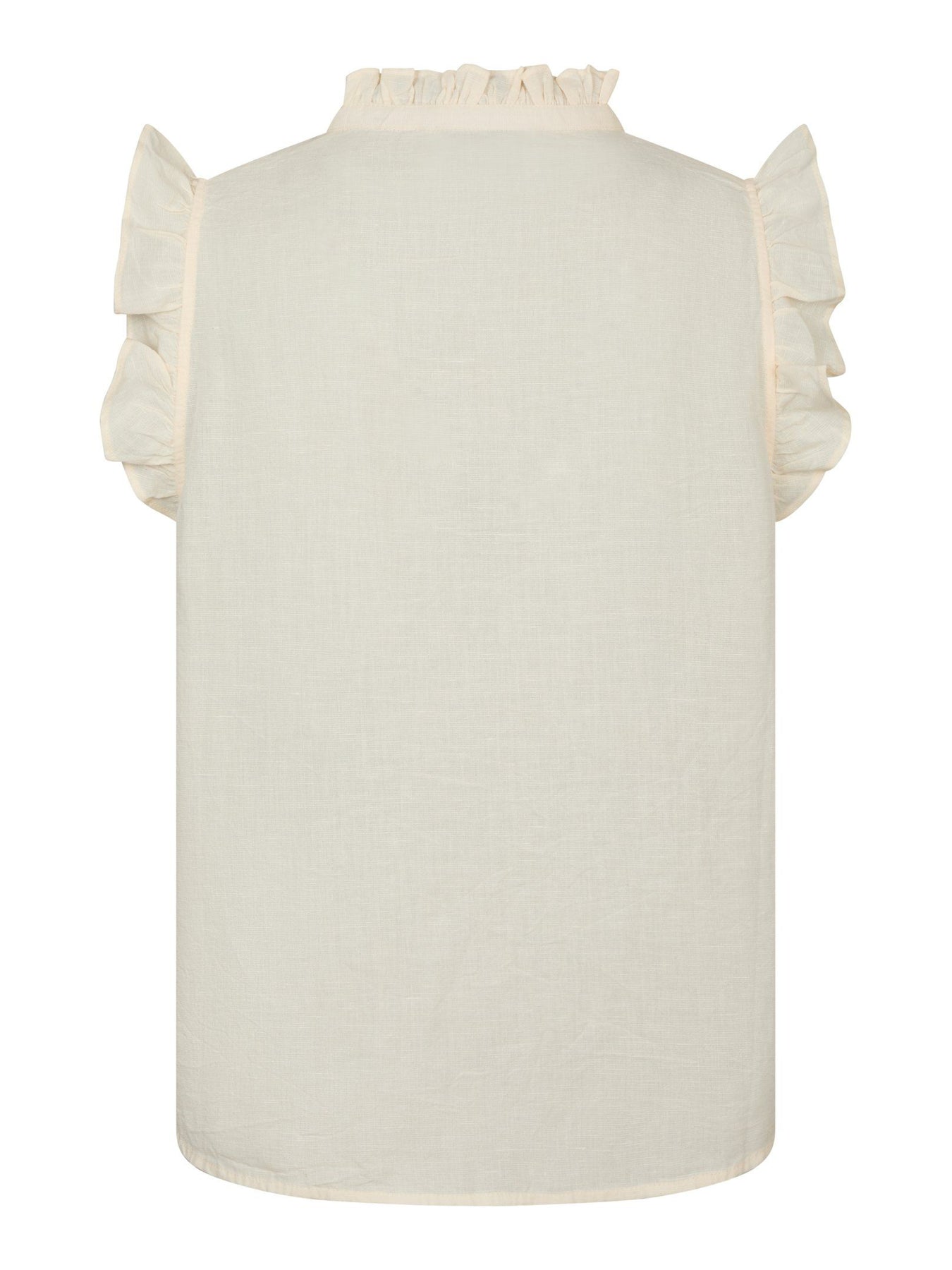 Siona Linen Top - Ljusgul