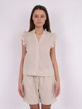 Siona Linen Top - Sand