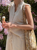 Siona Linen Top - Sand