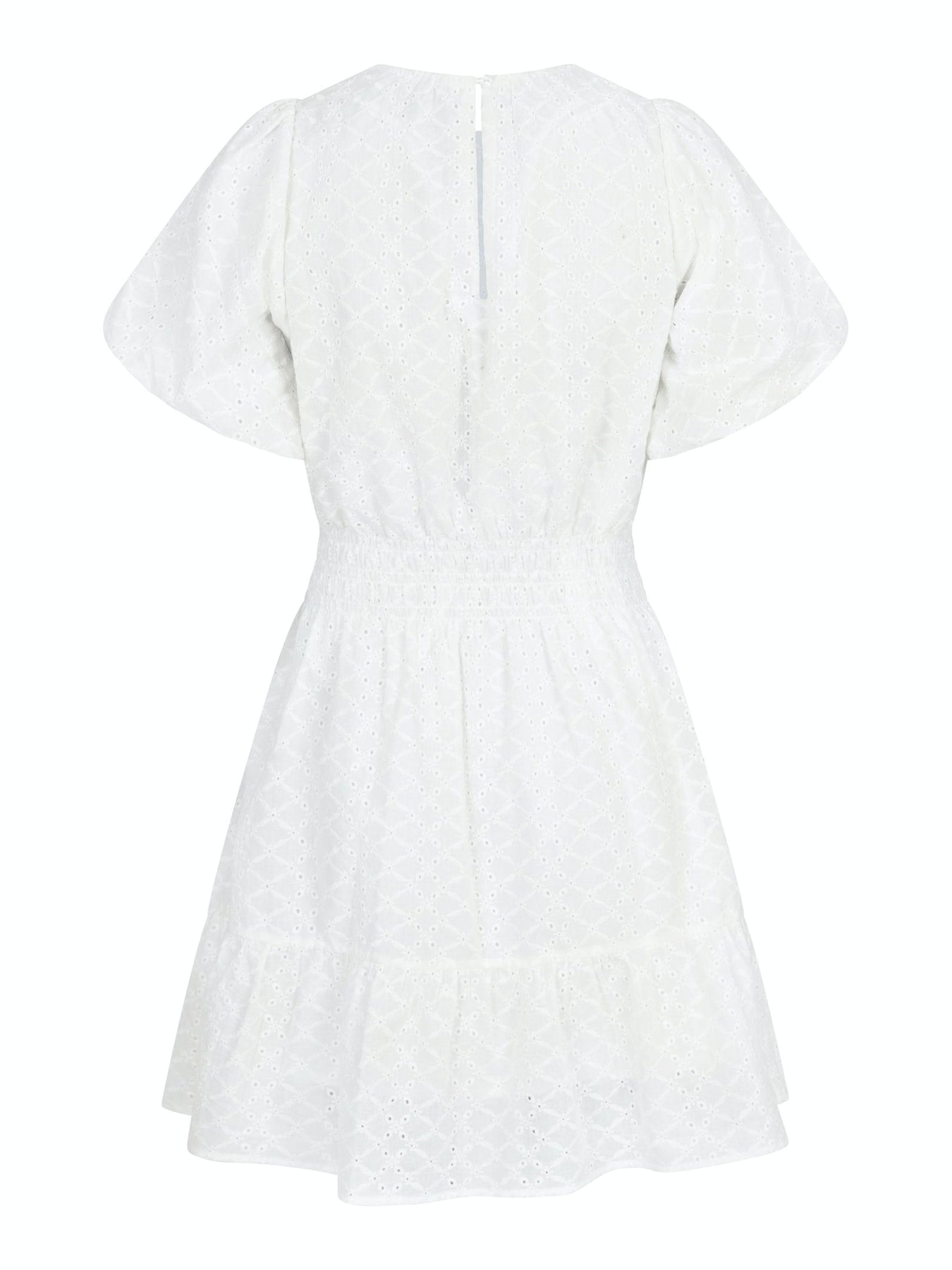 Baja Embroidery Dress - White