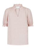 Odesa Linen Blouse - Rose Smoke