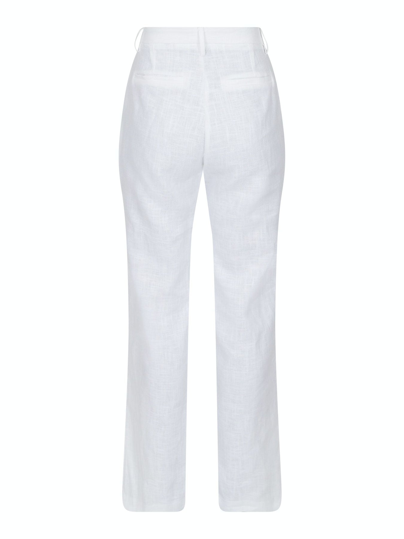 Alice Heavy Linen Pants - White