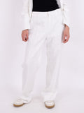 Alice Heavy Linen Pants - White