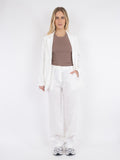 Alice Heavy Linen Pants - White