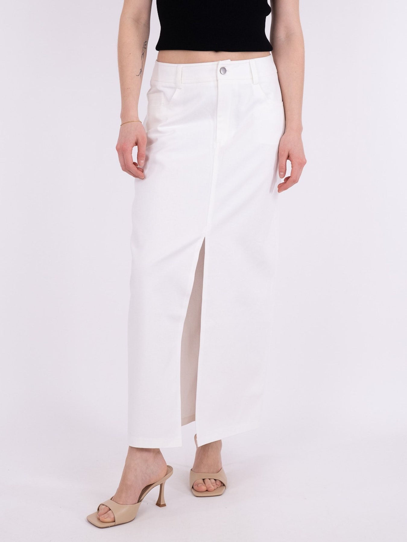 Frankie Denim Skirt - Off White