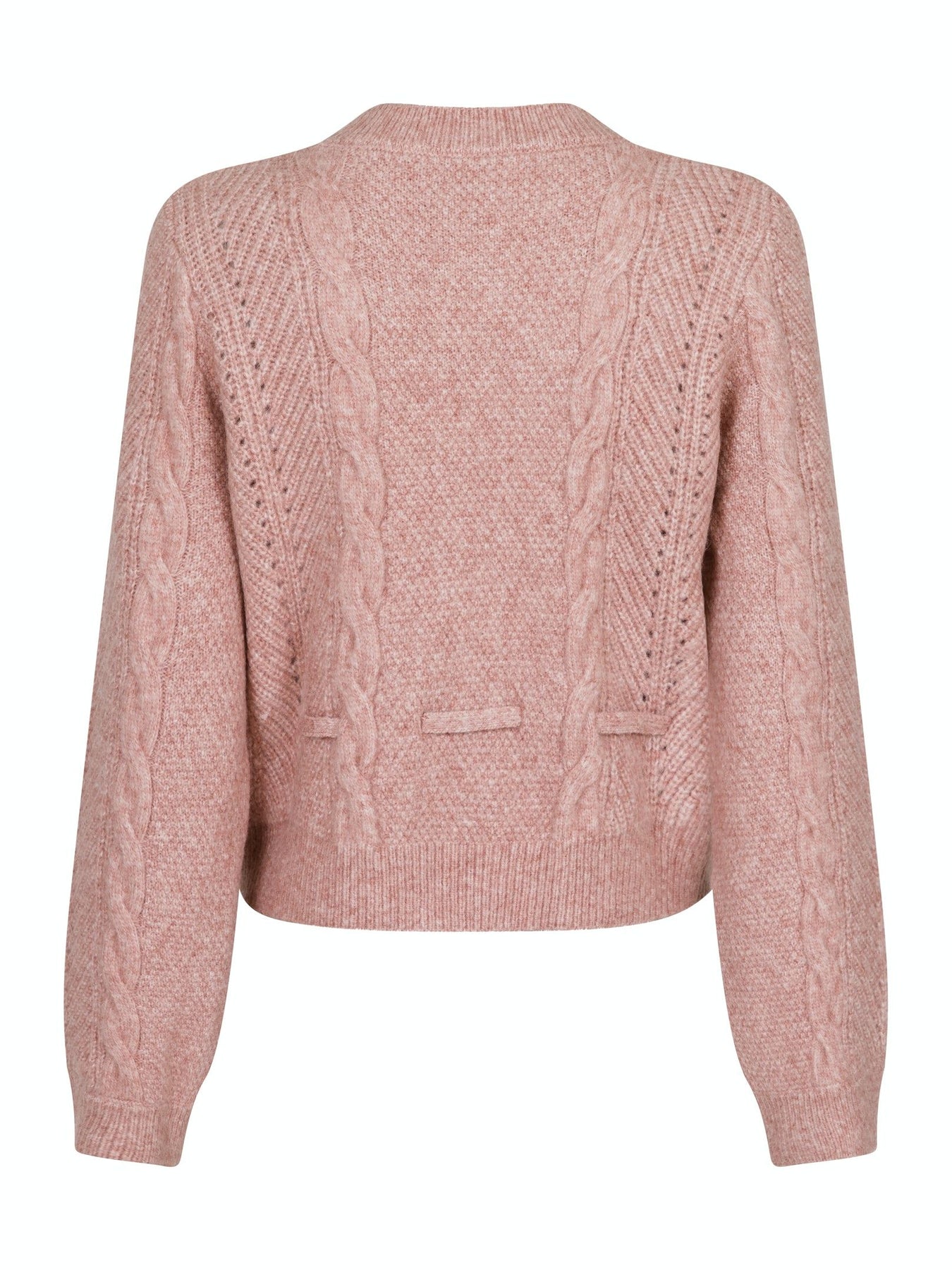 Molina Heavy Knit Cardigan - Rose Melange