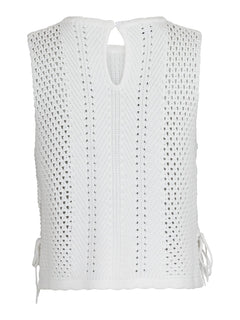 Aza Crochet Knit Top - Off White