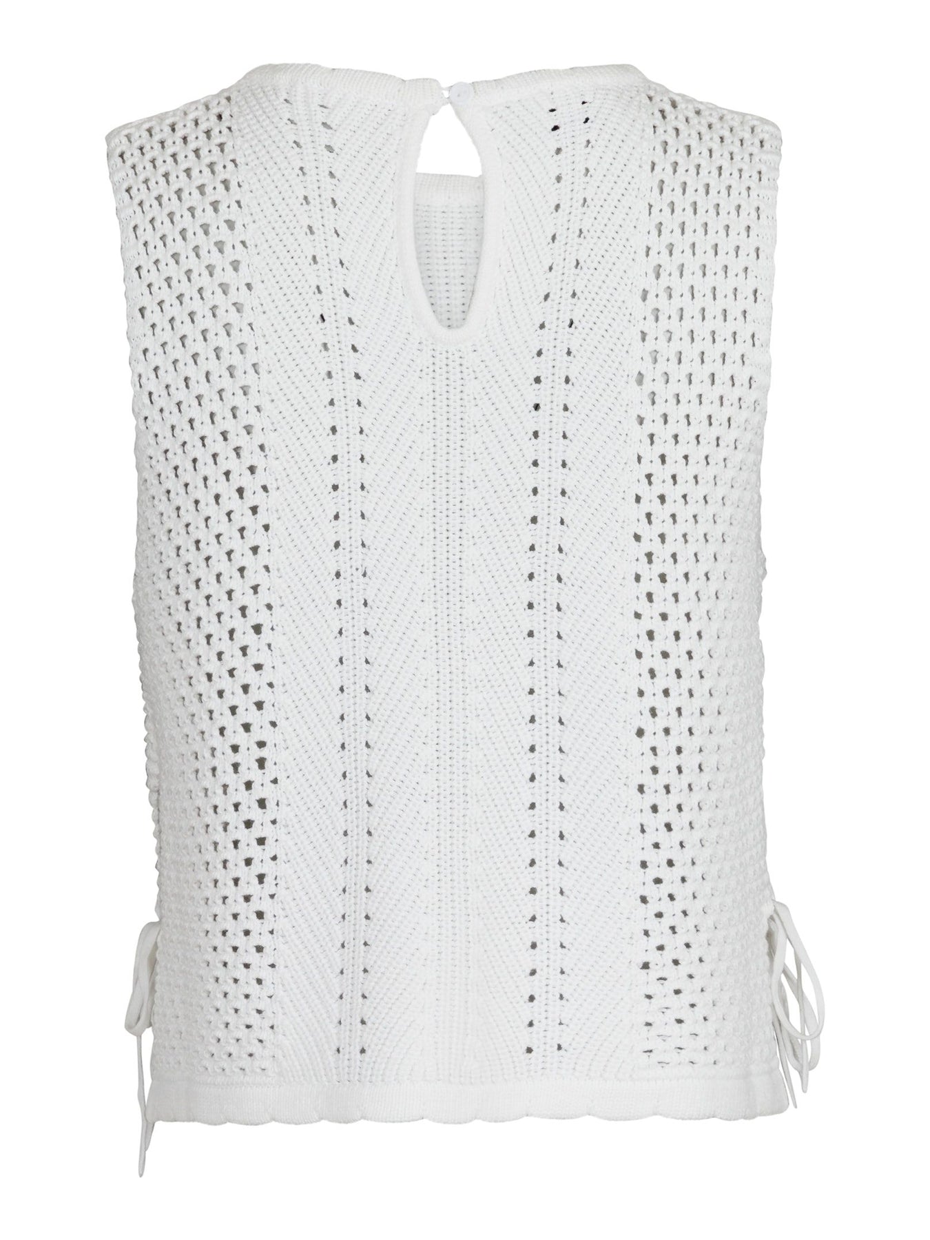 Aza Crochet Knit Top - Off White