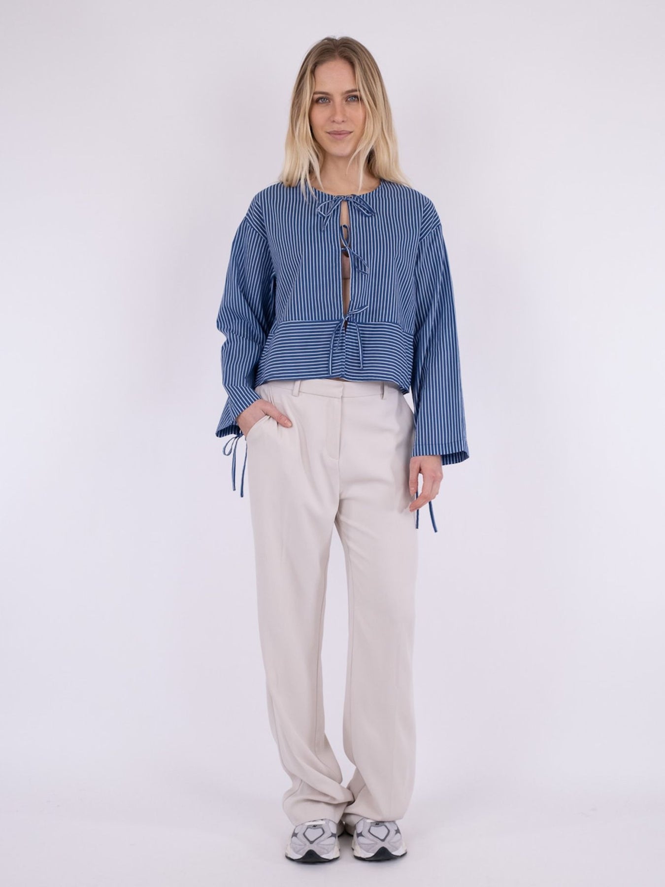 Wanda Stripe Shirt - Blue
