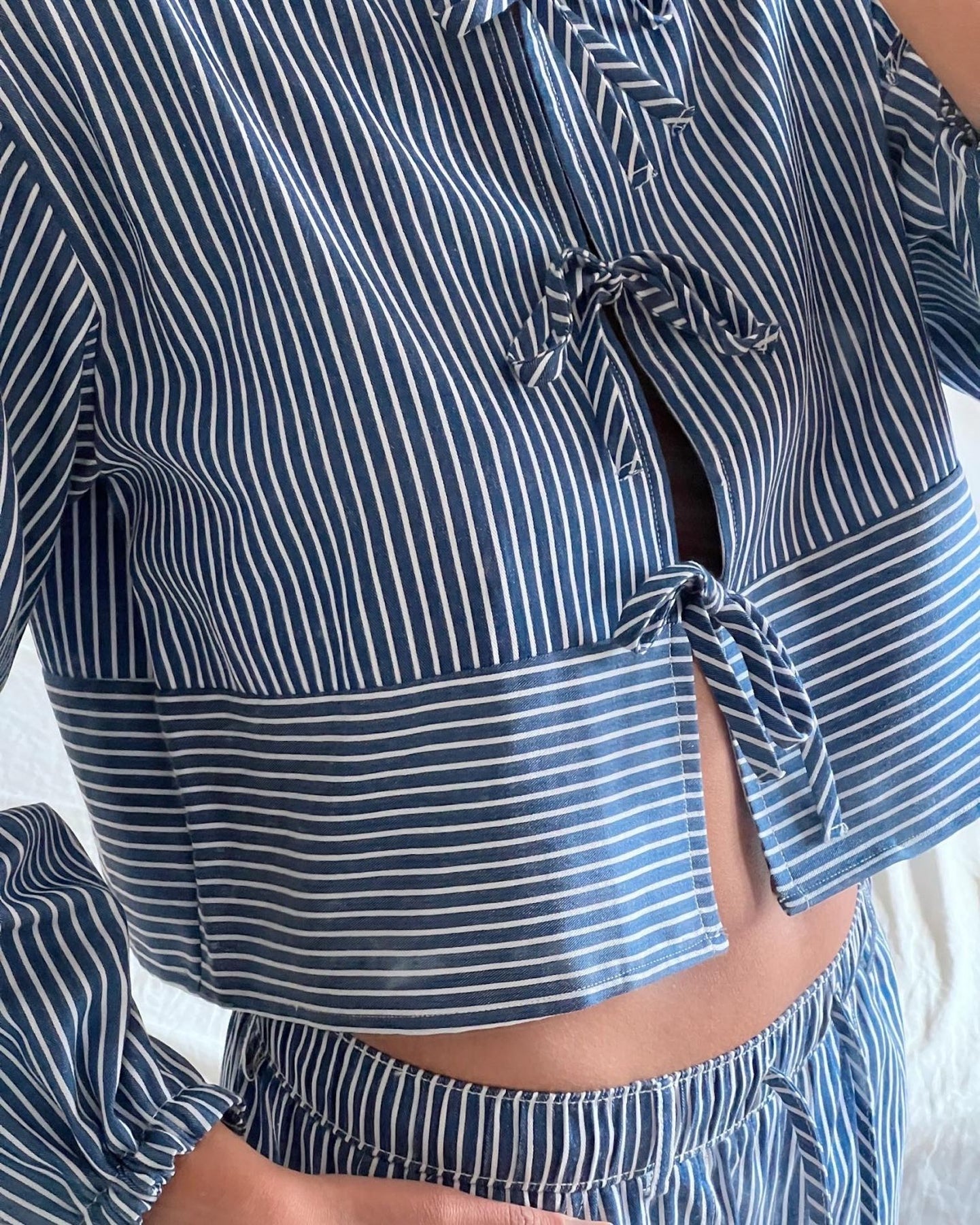 Wanda Stripe Shirt - Blue