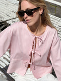 Wanda Stripe Shirt - Light Pink