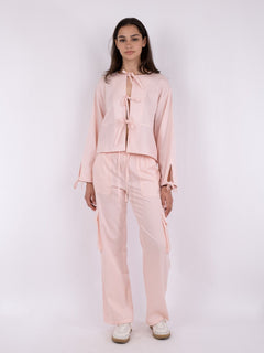 Wanda Stripe Shirt - Light Pink