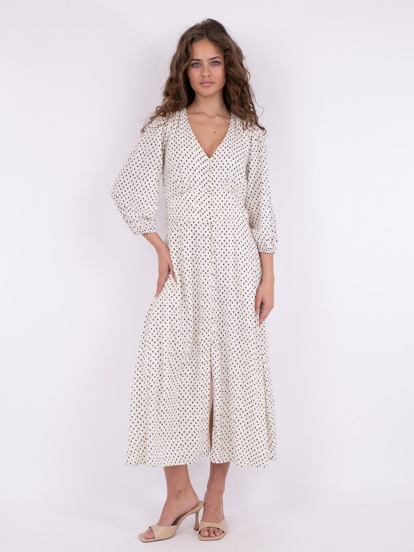 Olana Mini Stitch Dress - Off White