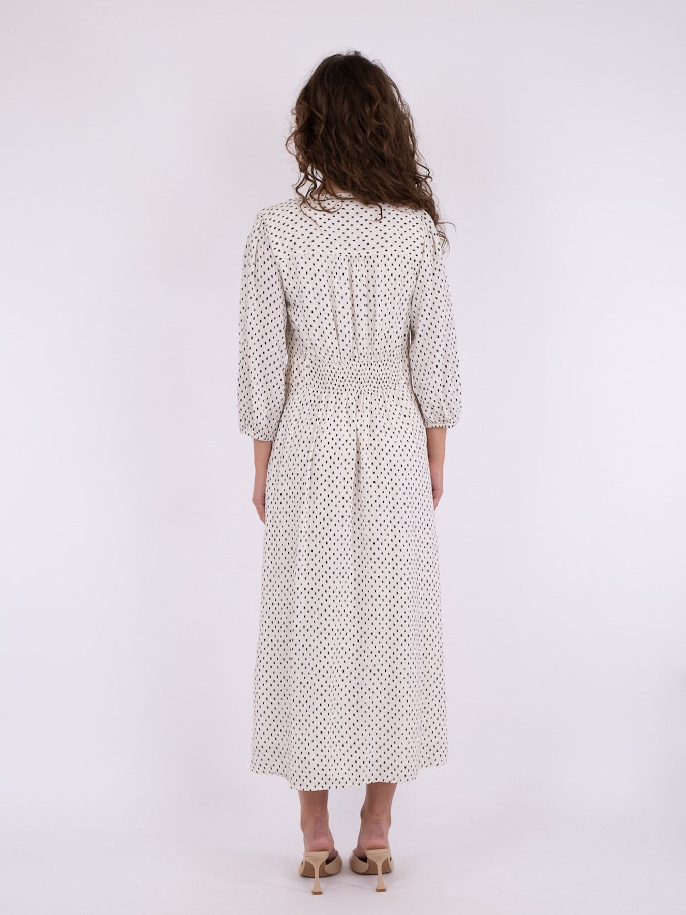 Olana Mini Stitch Dress - Off White