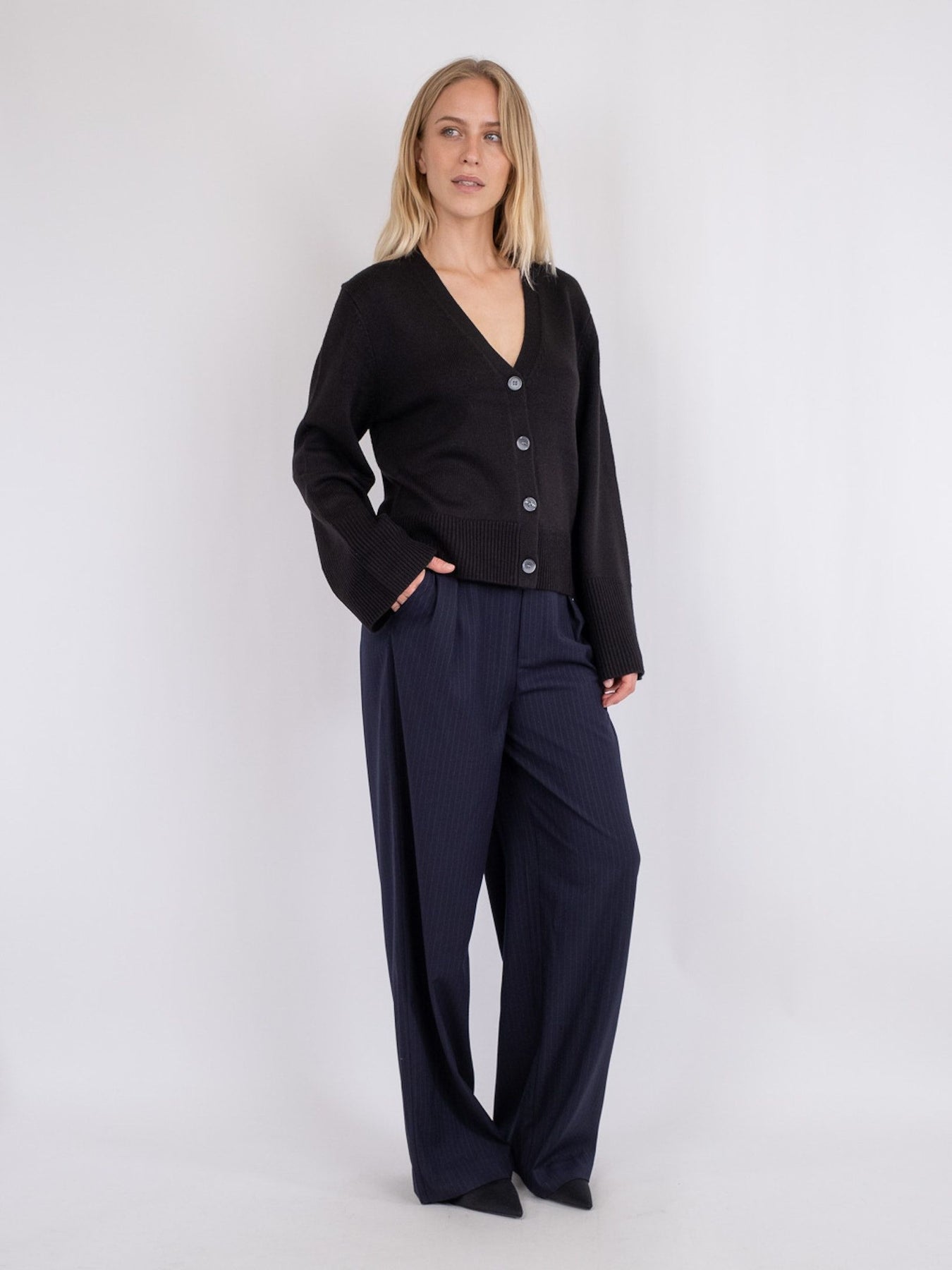 Lotta Knit Cardigan - Black