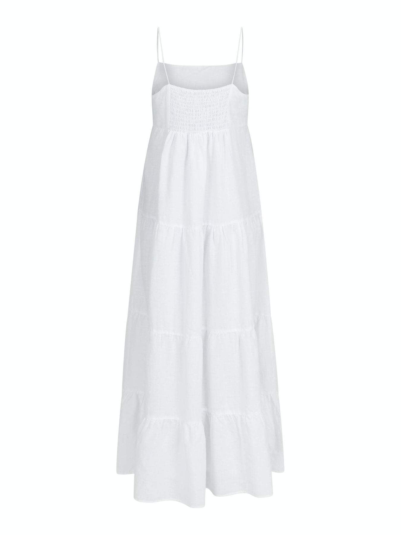 Haily Linen Dress - White