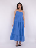 Haily Linen Dress - Dusty Blue