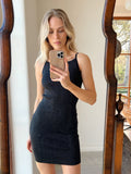 Contima Glitter Knit Dress - Black