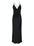Jolly Heavy Sateen Dress - Black