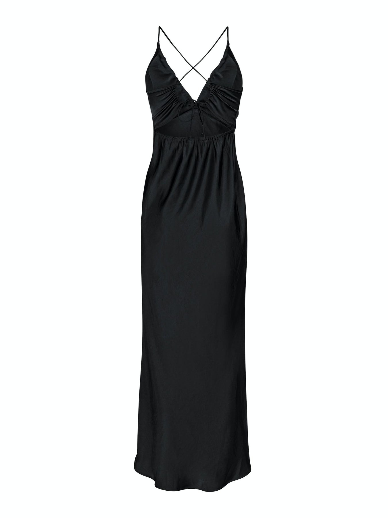 Jolly Heavy Sateen Dress - Black