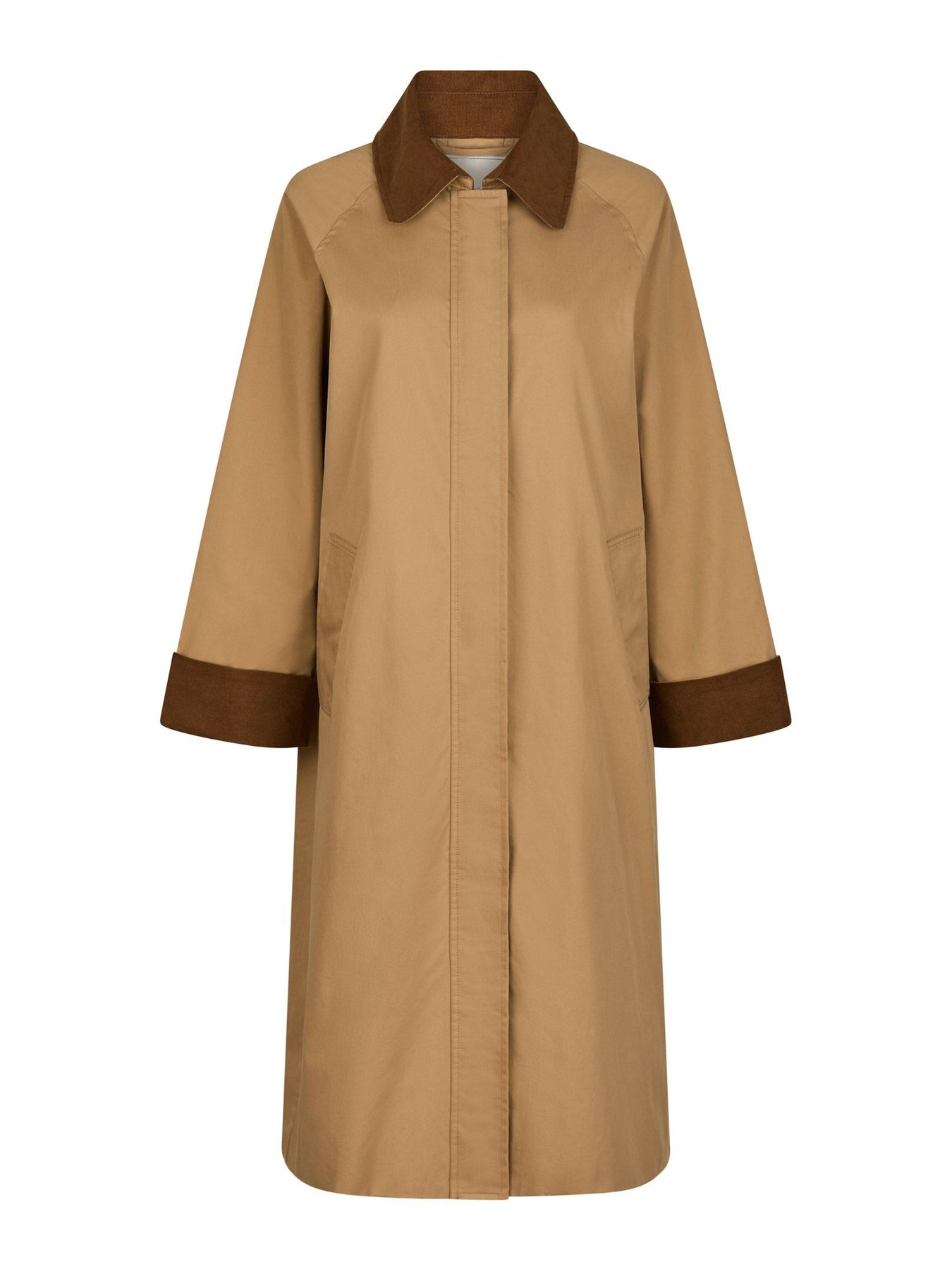 Anneli Cord Coat - Dark Tan