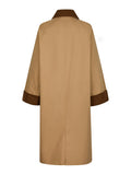 Anneli Cord Coat - Dark Tan