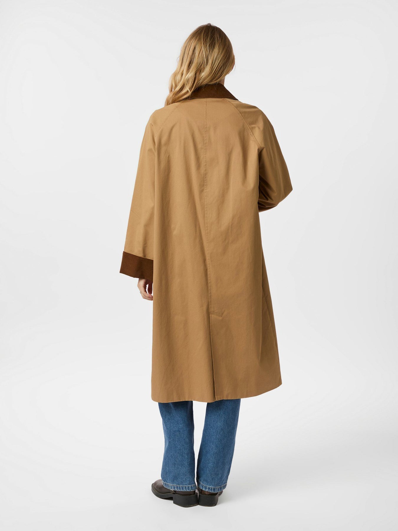 Anneli Cord Coat - Dark Tan