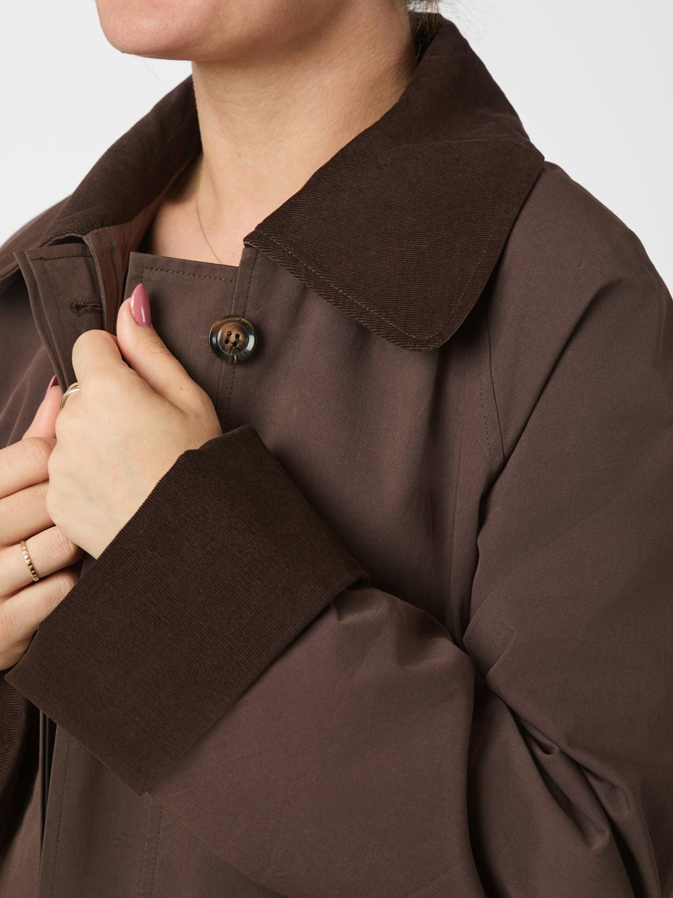 Anneli Cord Coat - Brown