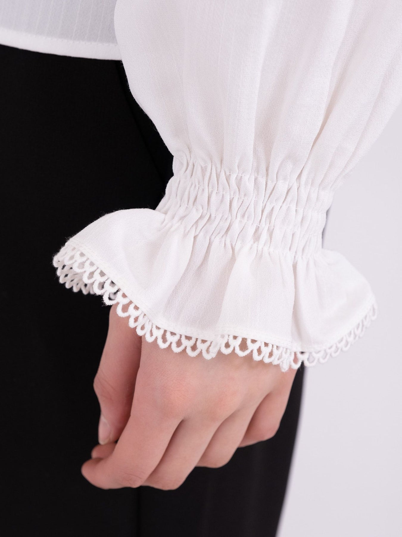 Brielle Insert Blouse - Off White