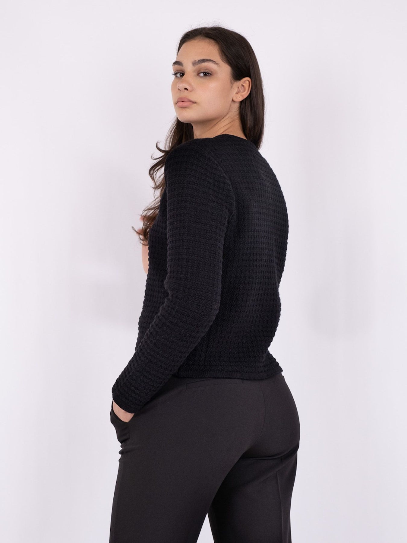 Limone Knit Jacket - Black