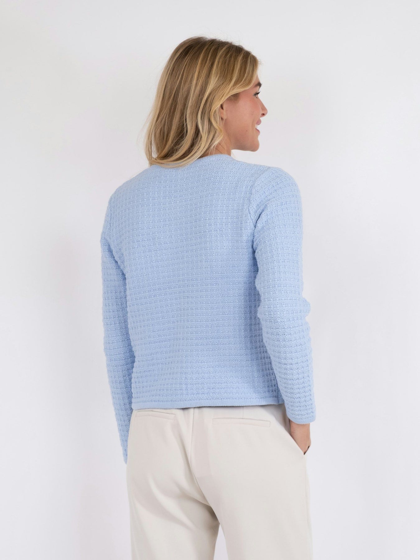 Limone Knit Jacket - Light Blue