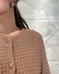 Limone Knit Jacket - Taupe