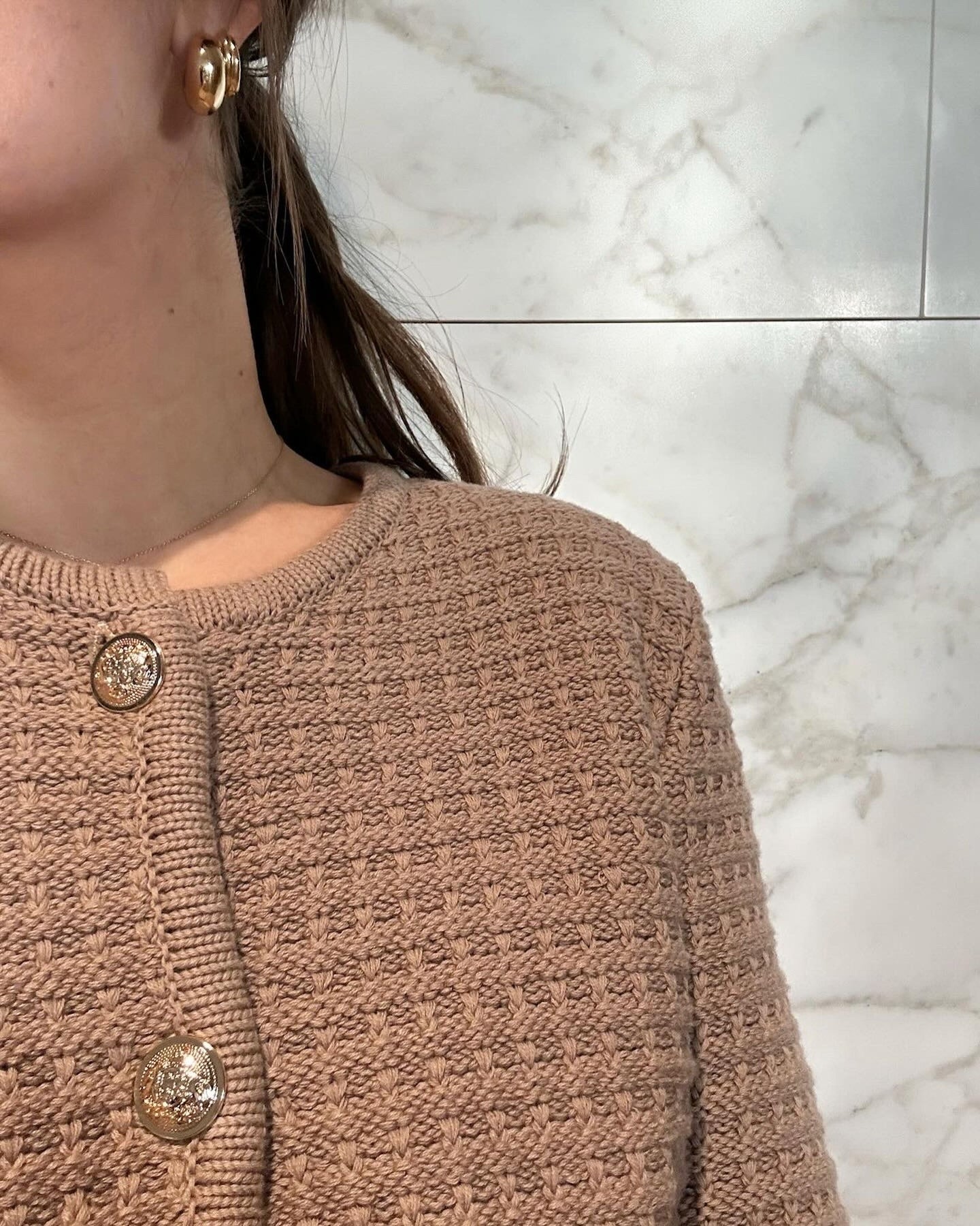 Limone Knit Jacket - Taupe