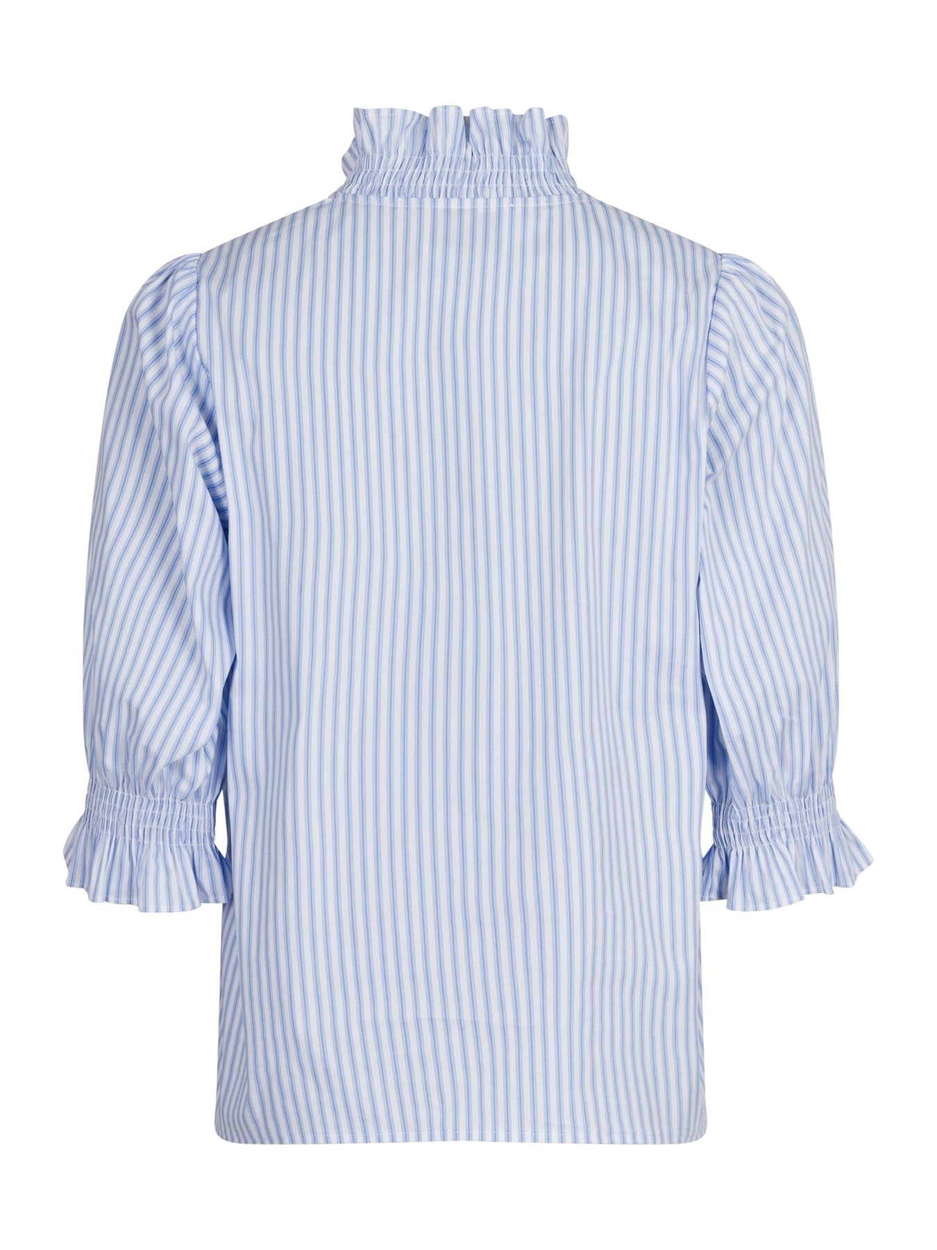 Briony Mix Stripe Blouse - Light Blue