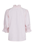 Briony Mix Stripe Blouse - Light Pink