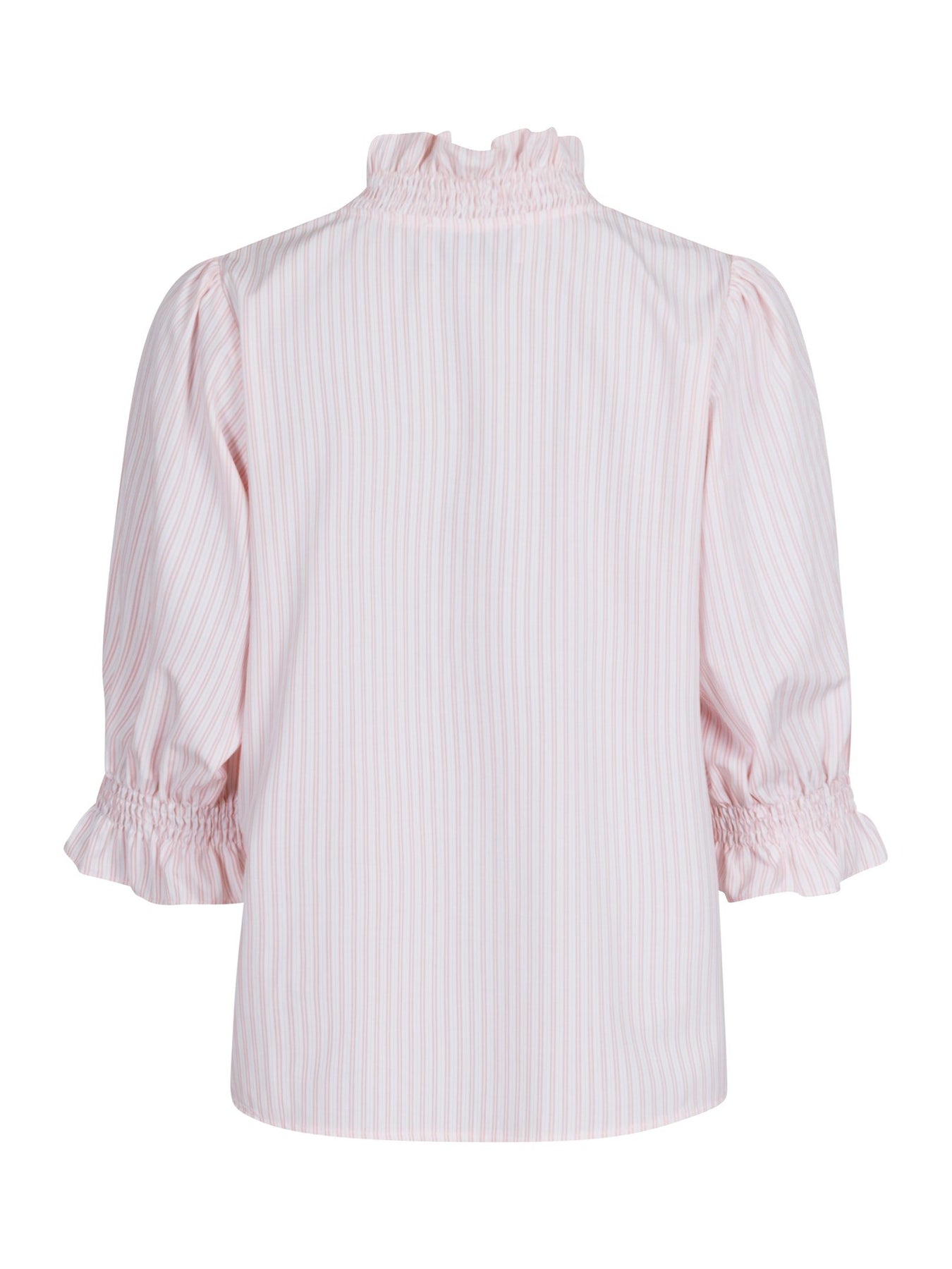 Briony Mix Stripe Blouse - Light Pink