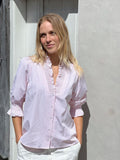 Briony Mix Stripe Blouse - Light Pink