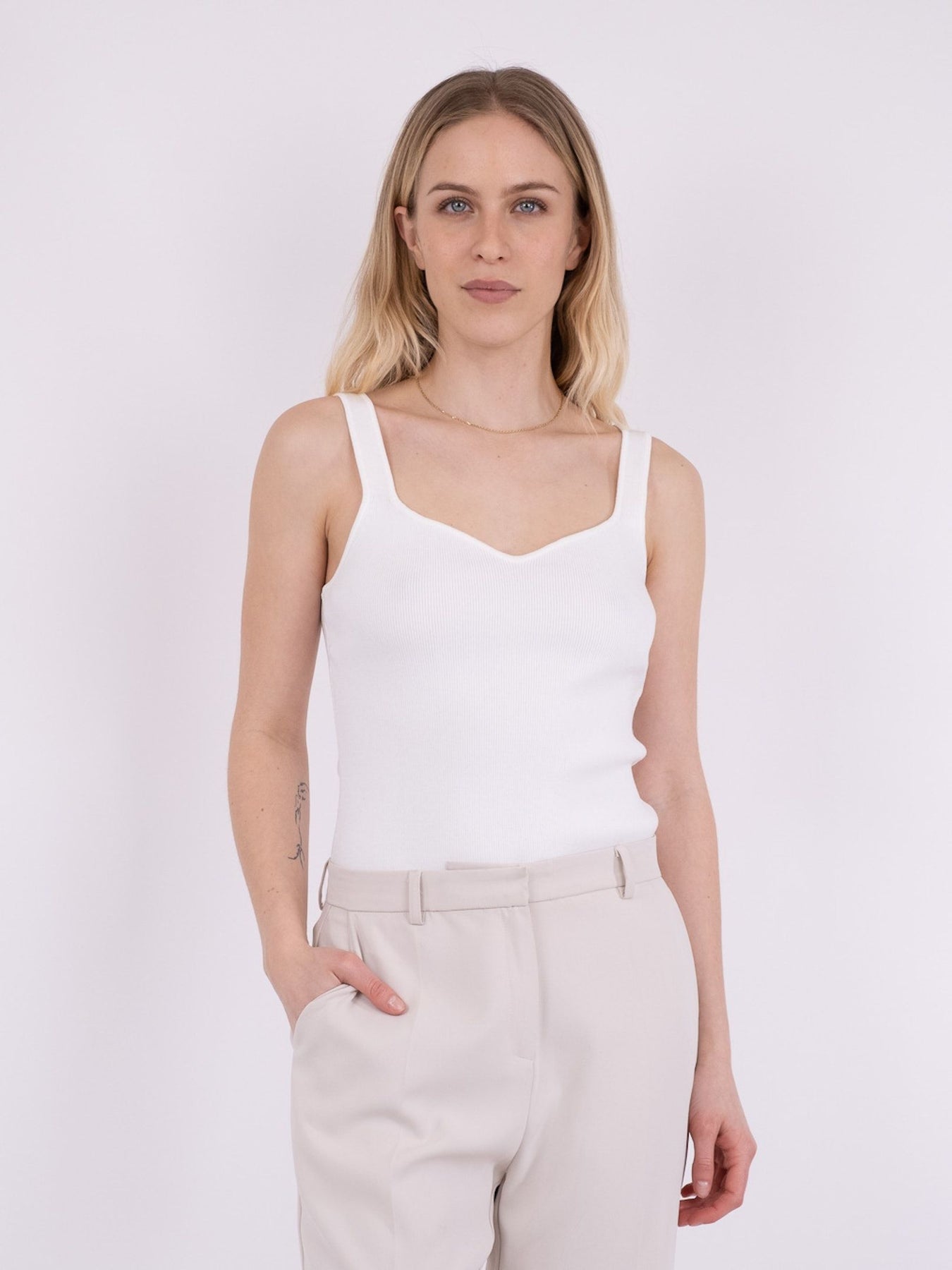 Hanora Knit Top - White