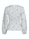 Alberta Clean Flower Blouse - White