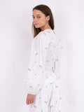 Alberta Clean Flower Blouse - White