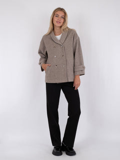 Pippa Twill Jacket - Sand Melange