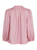 Tara Line Switch Blouse - Pink