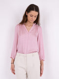 Tara Line Switch Blouse - Pink