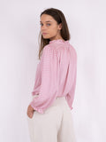 Tara Line Switch Blouse - Pink